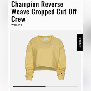 Cropped Crew Neck Sweatshirt